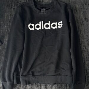 Adidas Men's Black Crewneck Sweater